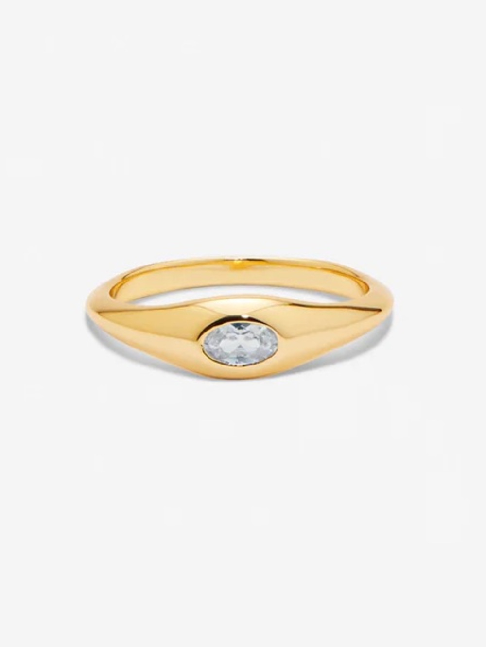 MÉGA Jewelry Gold Diamond Bezel Ring